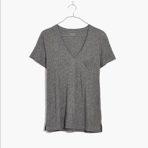 Whisper Cotton V-Neck Pocket Tee